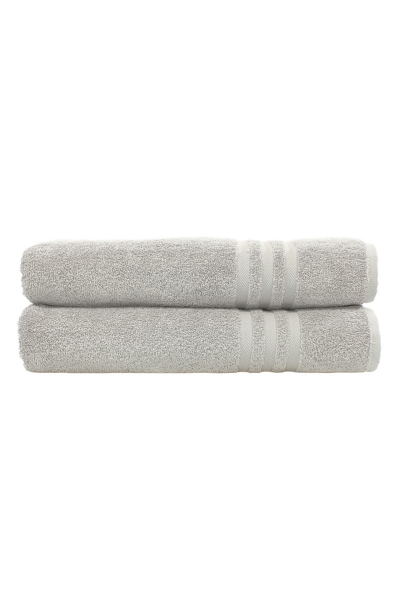 Linum Home Textiles Denzi Turkish Cotton Bath Towel - Set of 2, Alternate, color, Grey