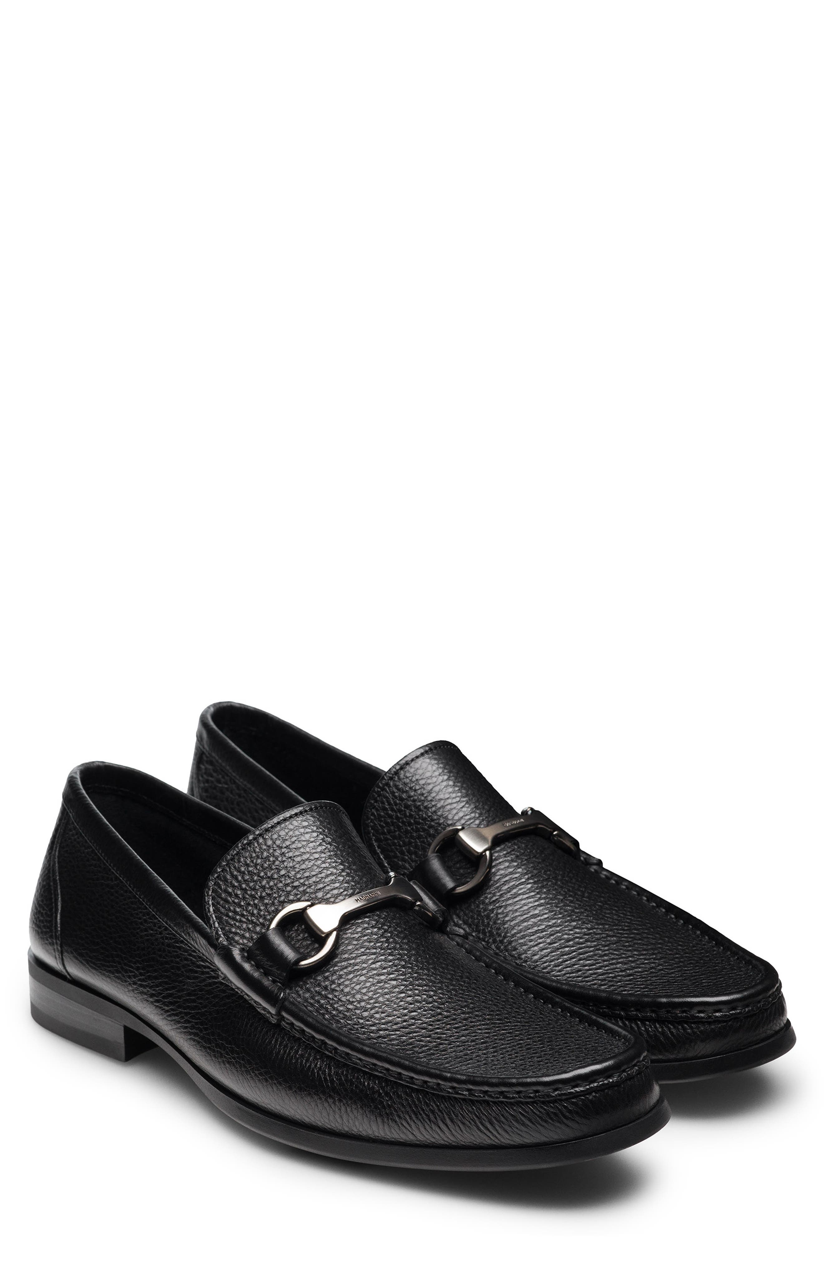 Magnanni Gentry Bit Loafer, Main, color, Black