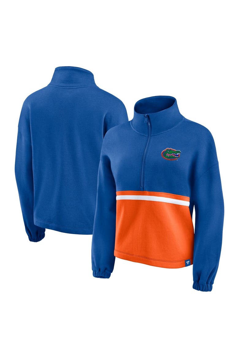 Women's Fanatics Branded Royal Florida Gators Fleece Half-Zip Jacket, Main, color, Royal