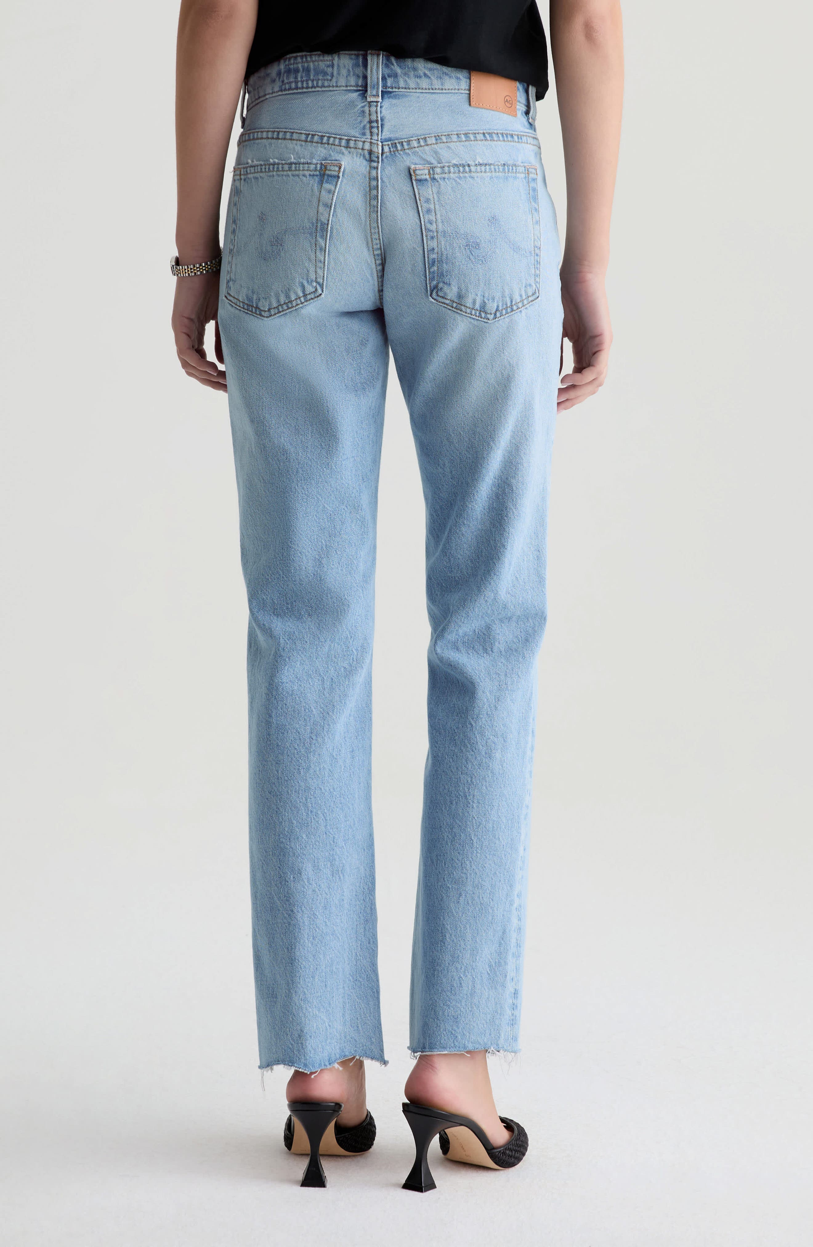 Sandra Ripped Low Rise Slim Straight Leg Jeans - image 2