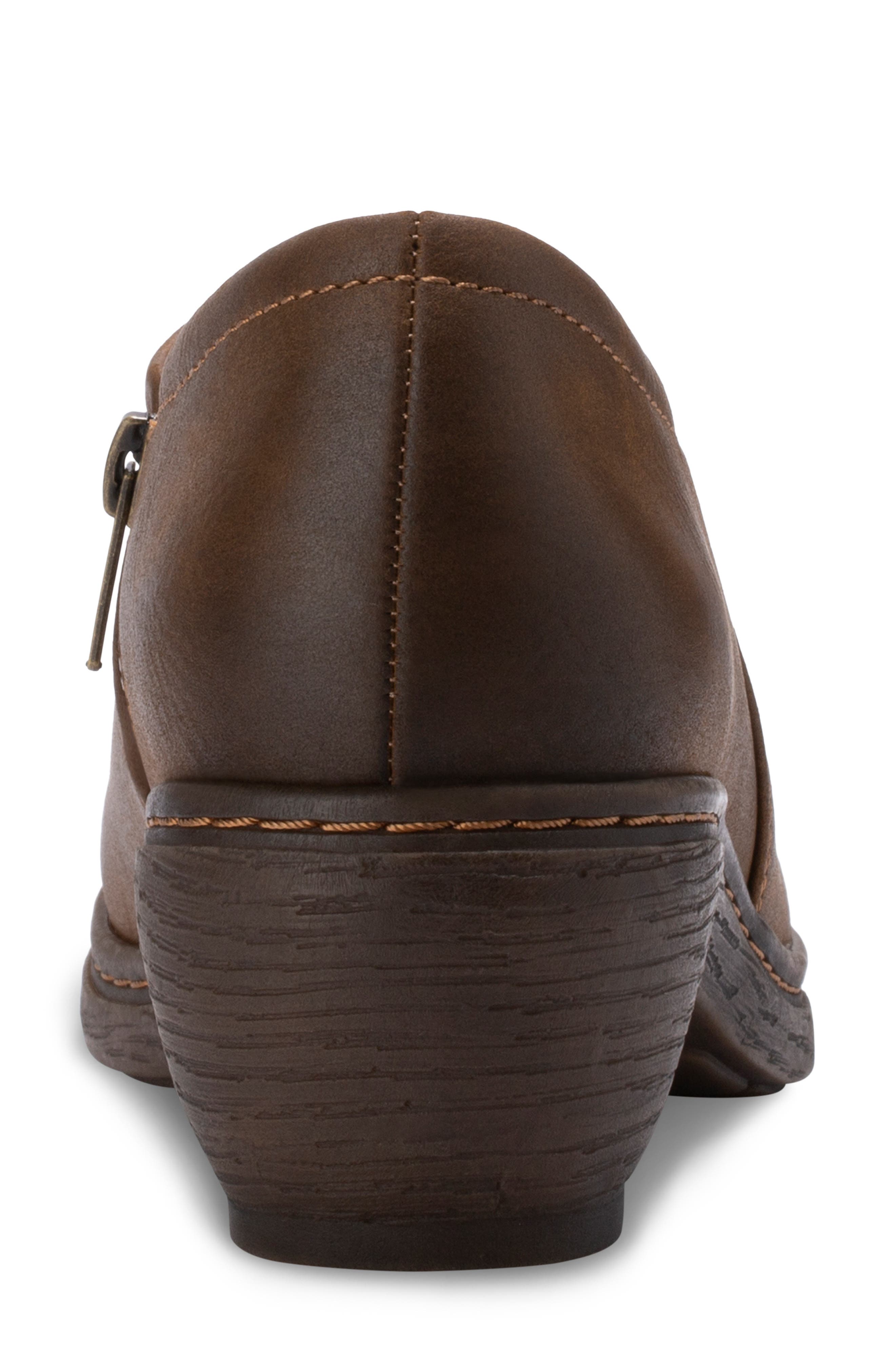 Rosie Clog, Alternate, color, BOMBER BROWN