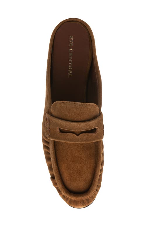 275 Central Vivien Penny Loafer Mule In Brown