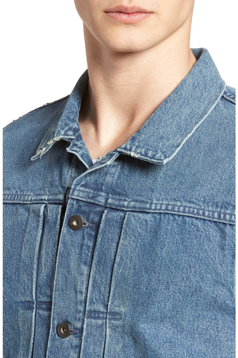 Type IV Standard Fit Trucker Denim Jacket, Alternate, color, HORSESHOE