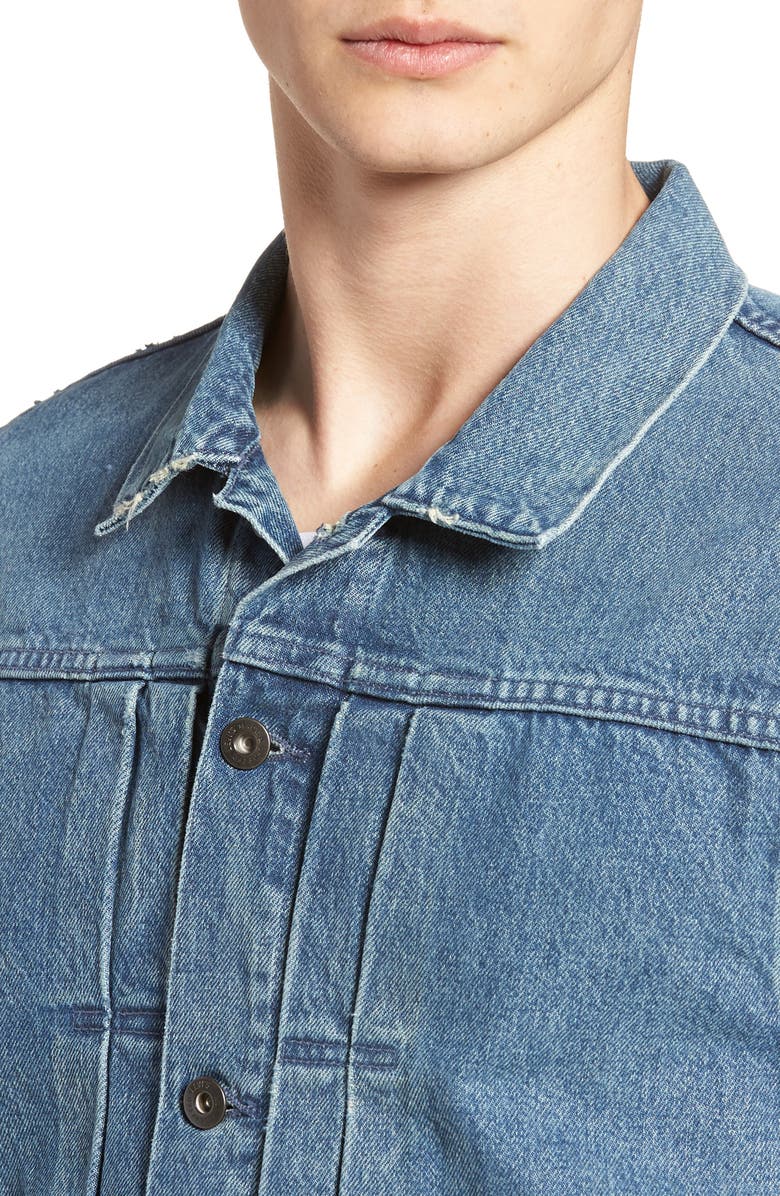 Levi's<sup>®</sup> Made & Crafted<sup>™</sup> Type IV Standard Fit Trucker Denim Jacket, Alternate, color, 