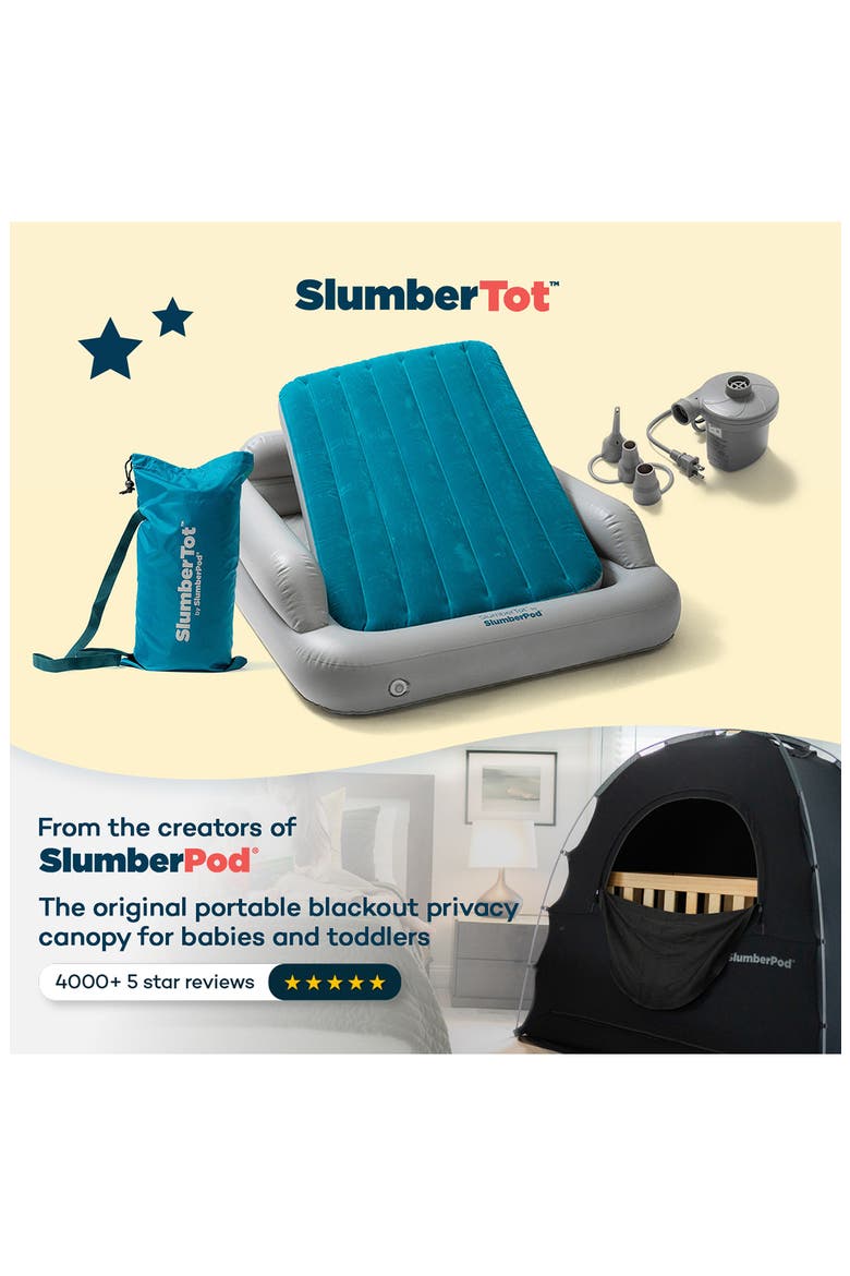 SlumberTot Inflatable Toddler Bed, Alternate, color, GREY