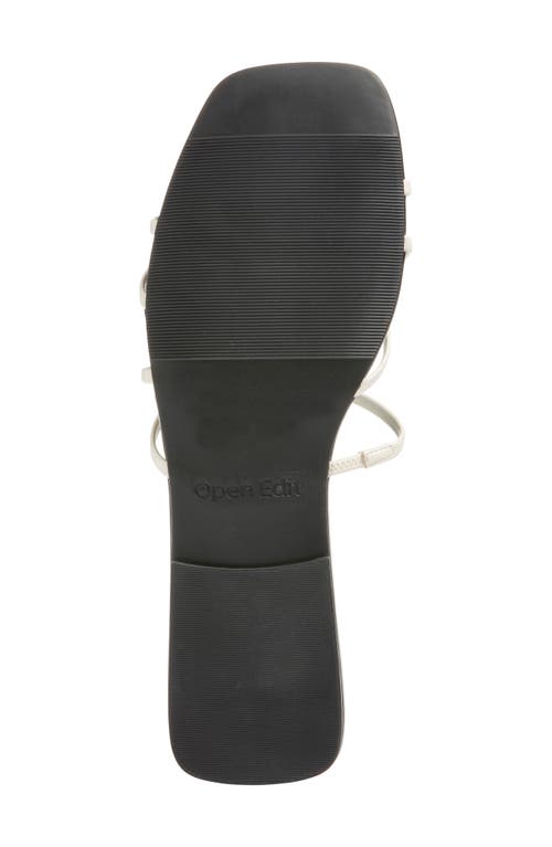 Open Edit Korva Slide Sandal In White Ice