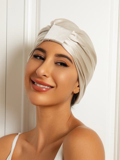 Pure Silk Double Layer Night  Bonnet
