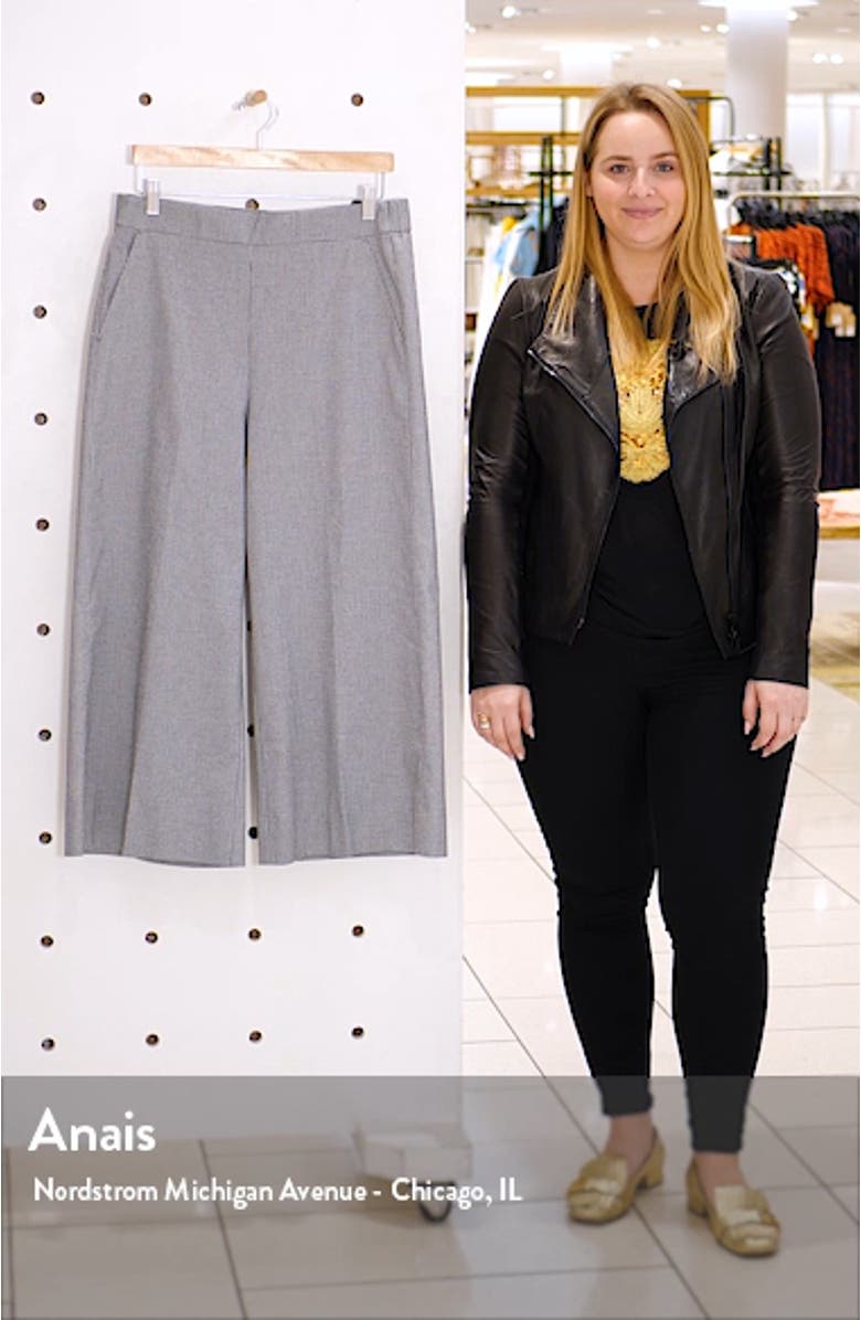 Check Crop Wide Leg Pants, sales video thumbnail