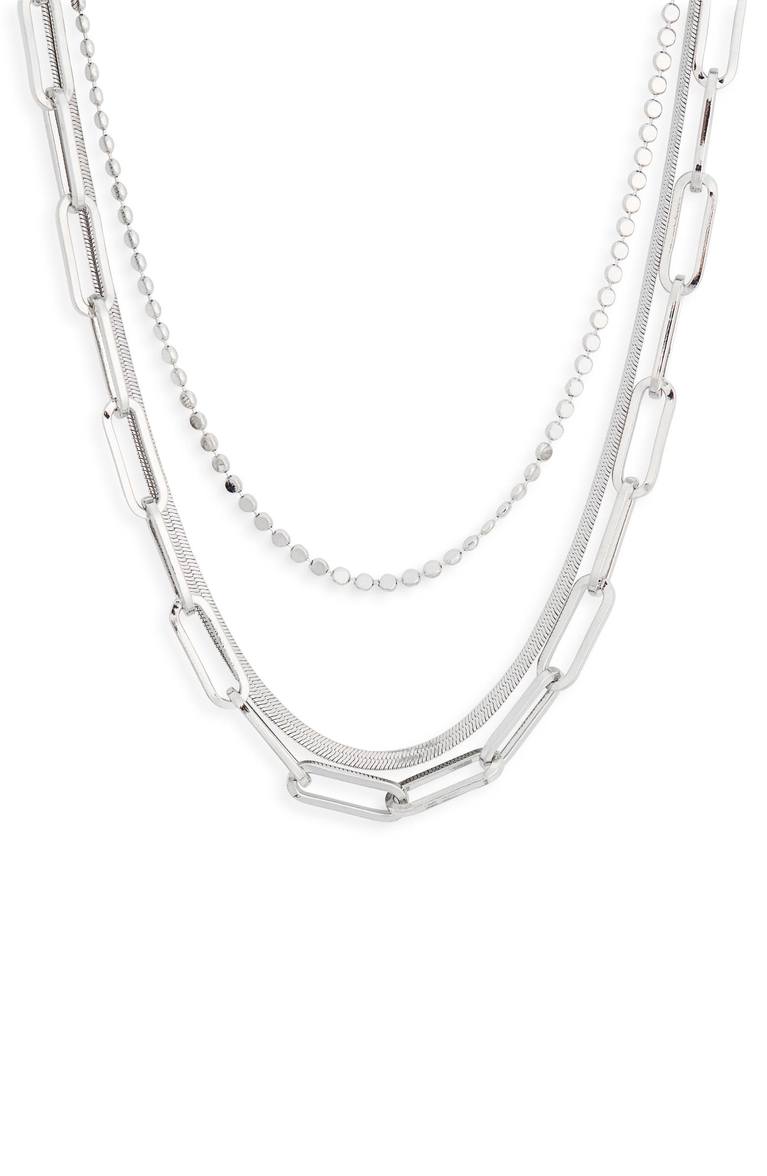 NORDSTROM RACK Layered Mixed Chain Necklace | Nordstromrack