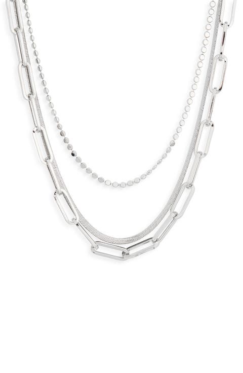 Layered Mixed Chain Necklace