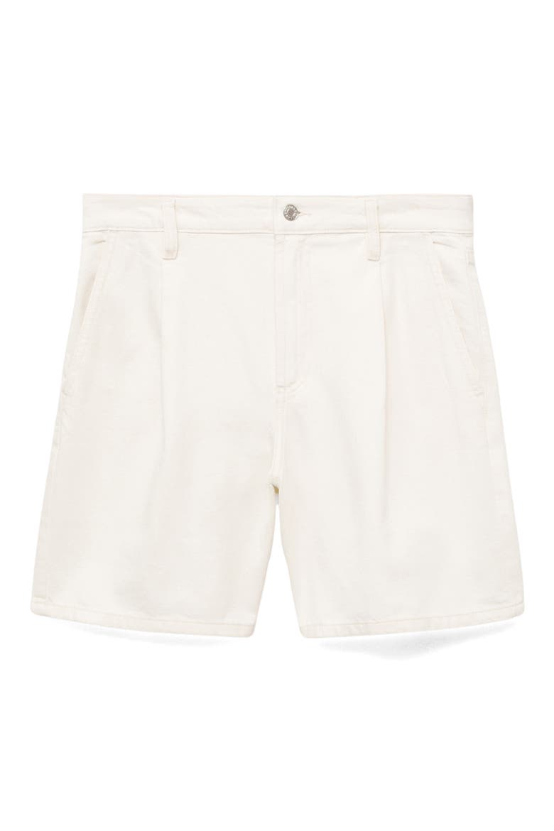 Dart Bermuda Denim Shorts, Alternate, color, OFF WHITE