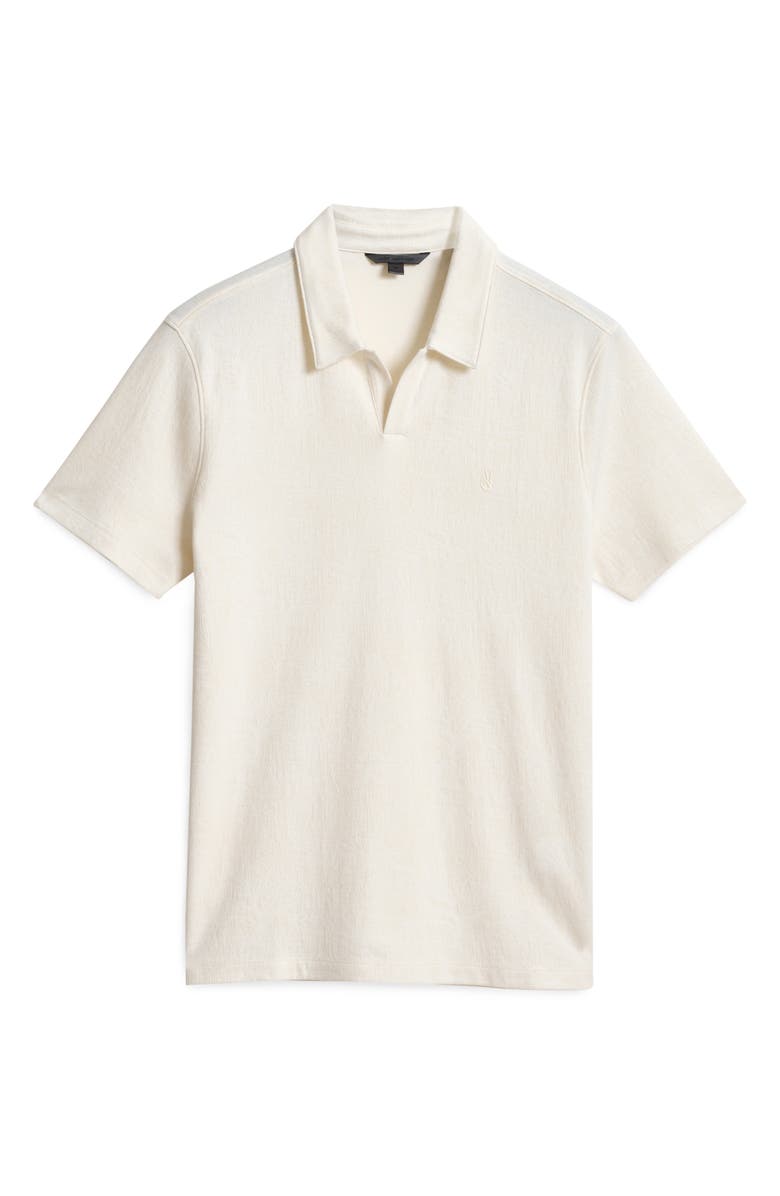 John Varvatos Hague Foliage Jacquard Polo, Alternate, color, Natural