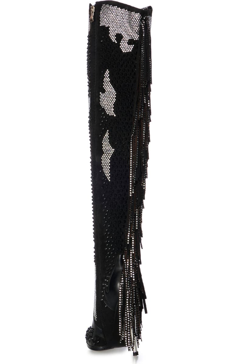 AZALEA WANG Crewe Fringe Over the Knee Boot, Alternate, color,