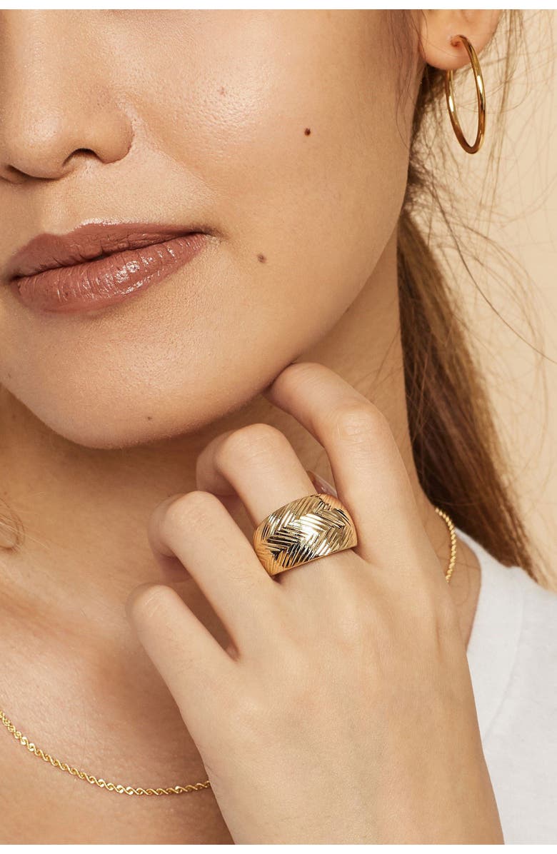 Oradina 10K Gold Everything Hoop Earrings, Alternate, color, White Gold