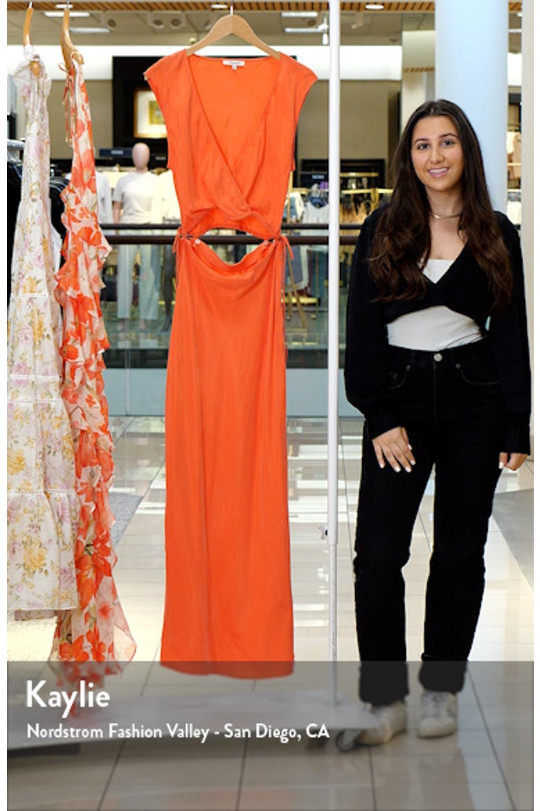 Modular Sleeveless Cupro Blend Maxi Dress video