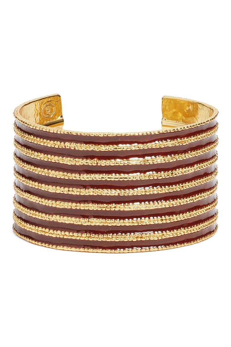 Espresso Cuff Bracelet, Main, color, GOLD