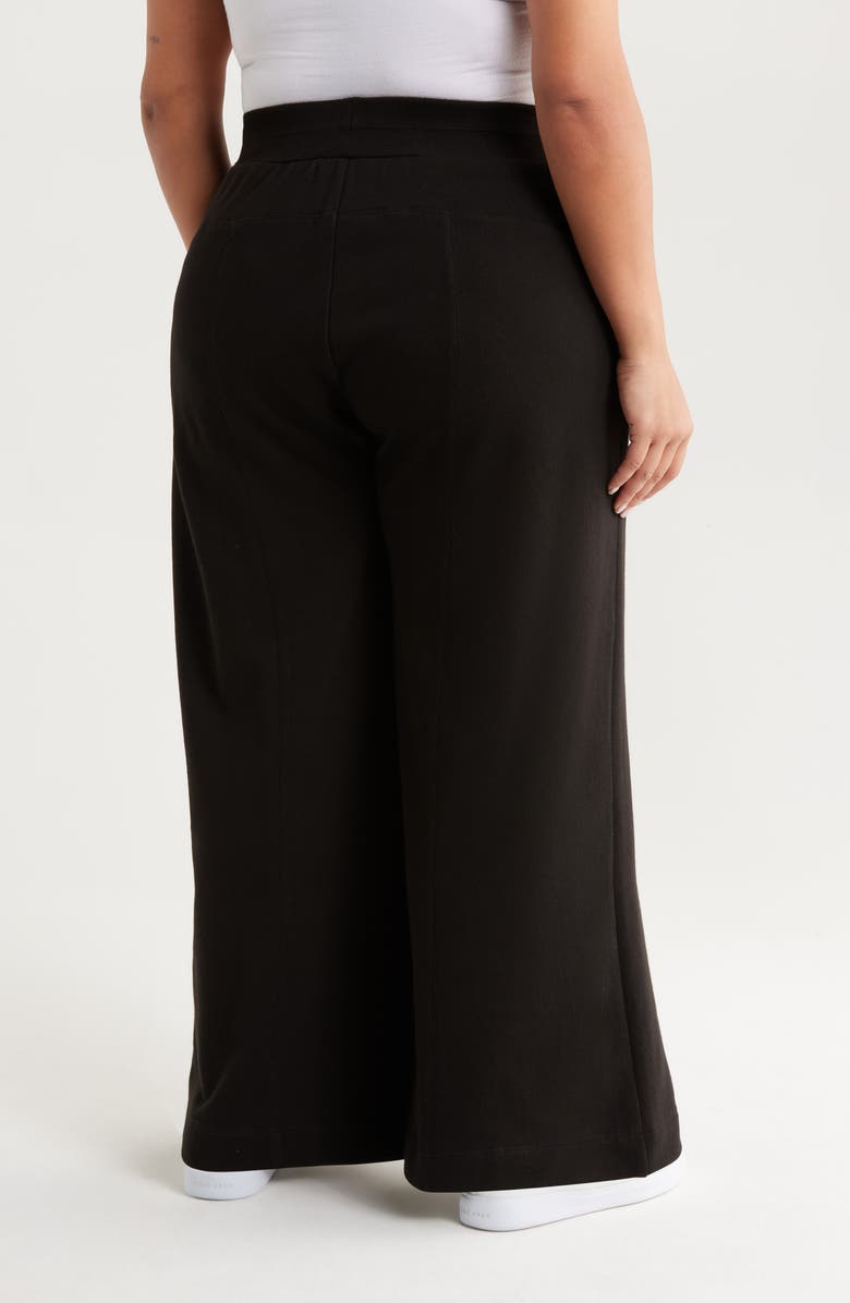 Wit & Wisdom Skyrise Pintuck Palazzo Pants, Alternate, color, Black