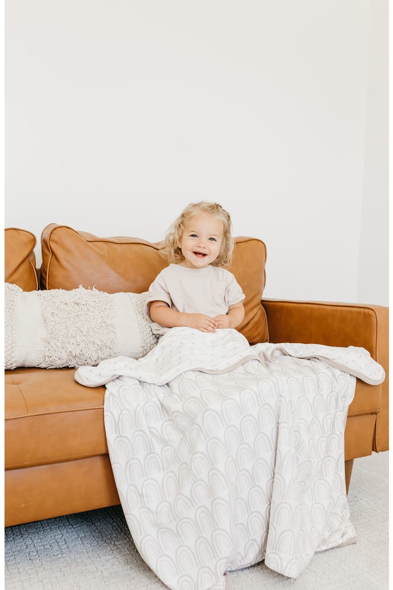 Reversible Print Swaddle Blanket, Alternate, color, BLISS