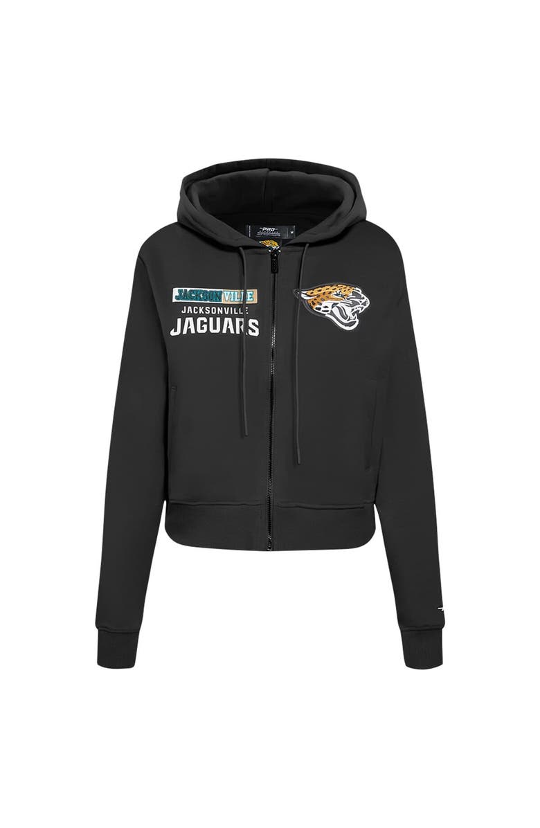 PRO STANDARD Women's Pro Standard Black Jacksonville Jaguars Split Logo Full-Zip Hoodie, Alternate, color, Black
