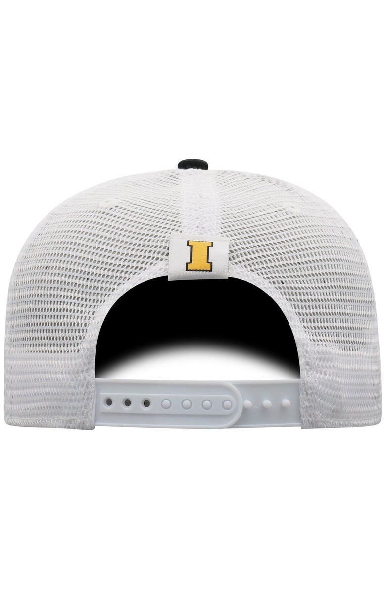 TOP OF THE WORLD Men's Top of the World Black/White Iowa Hawkeyes Trucker Snapback Hat, Alternate, color, Black