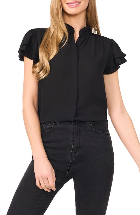 Flutter Sleeve Georgette Top