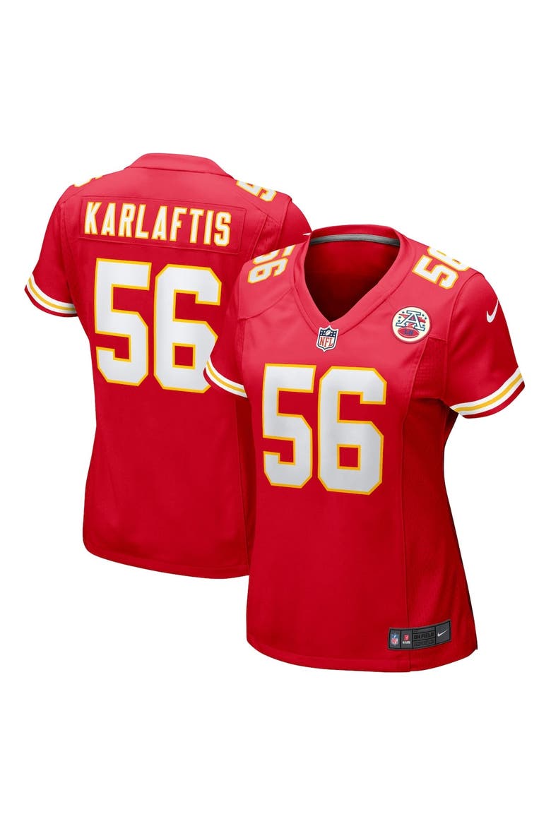 Women's Nike George Karlaftis Red Kansas City Chiefs Game Player Jersey, Main, color, Red