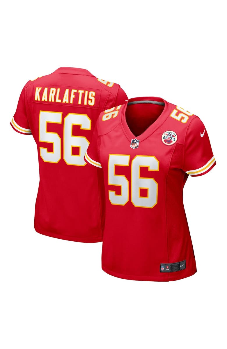 Nike Women's Nike George Karlaftis Red Kansas City Chiefs Game Player Jersey, Main, color, Red