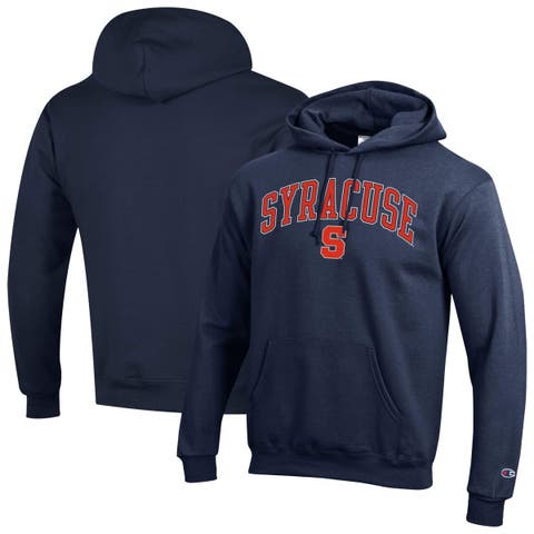 Men's Champion  Navy Syracuse Orange Arch Over Logo Pullover Hoodie