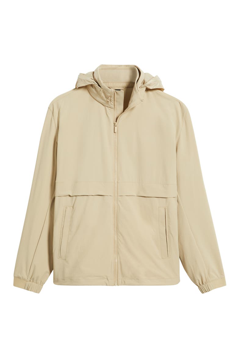 Caldar Hooded Zip-Up Jacket, Alternate, color, LIGHT BEIGE