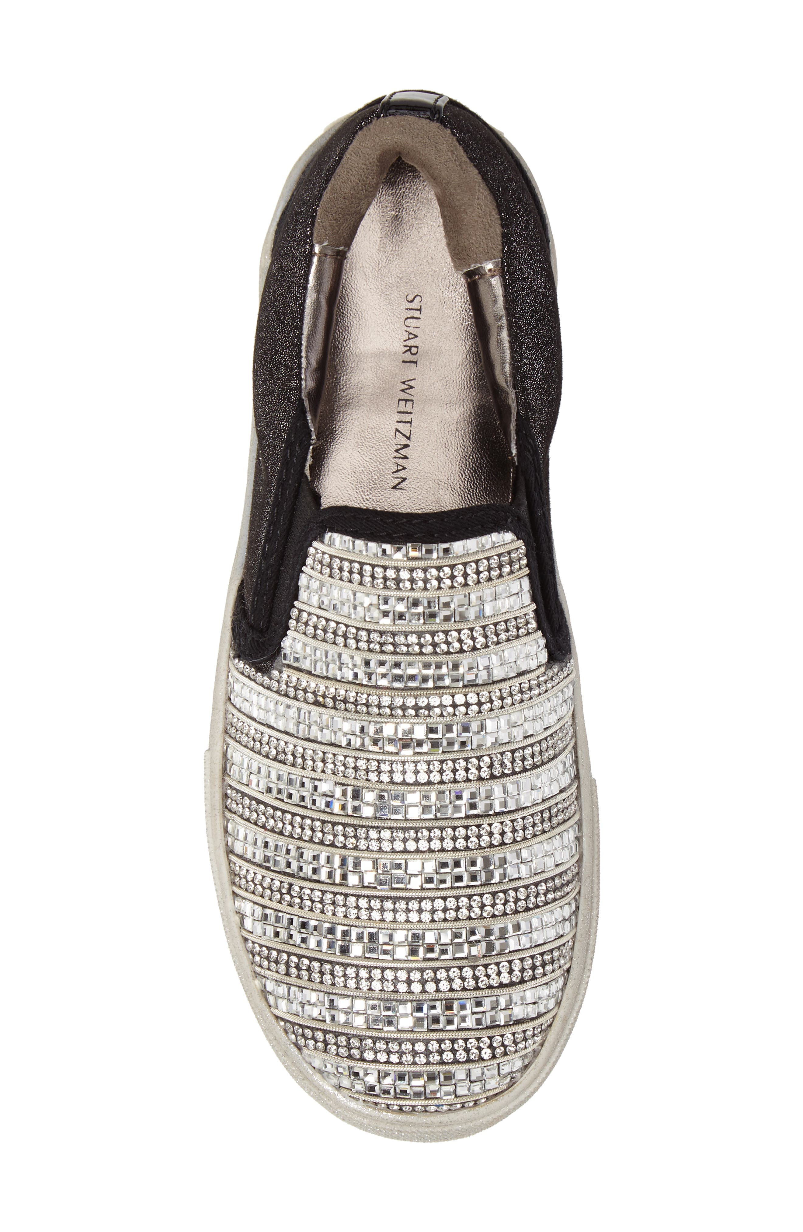 Stuart Weitzman Vance Glitz Slip-On Sneaker, Alternate, color, 