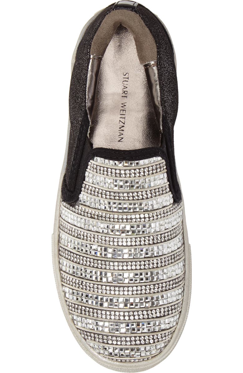 Stuart Weitzman Vance Glitz Slip-On Sneaker, Alternate, color,