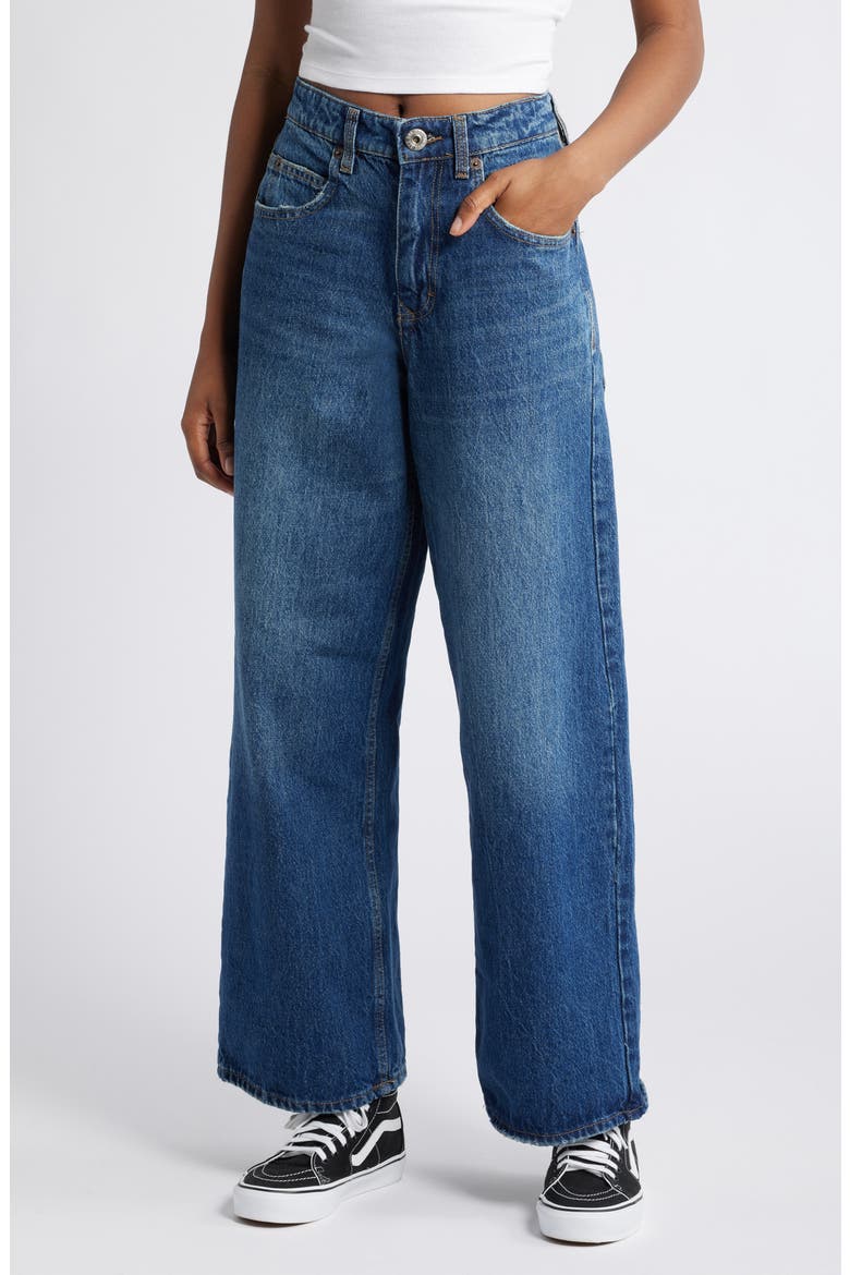 Jaya Low Rise Wide Leg Jeans, Main, color, DARK VINTAGE