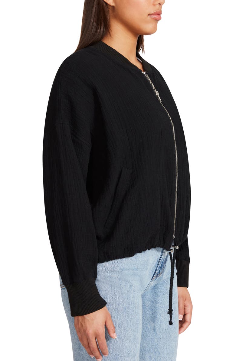 Steve Madden BB Dakota by Steve Madden Cotton Gauze Bomber Jacket, Alternate, color,