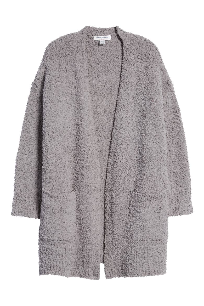 Island Soft Lounge Cardigan, Alternate, color, FOG GREY HEATHER