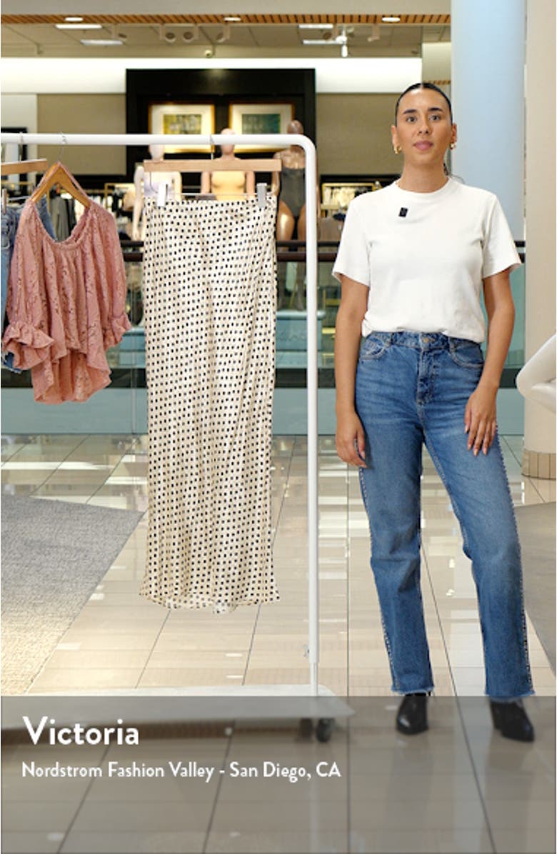 Polka Dot Jacquard Maxi Skirt, sales video thumbnail