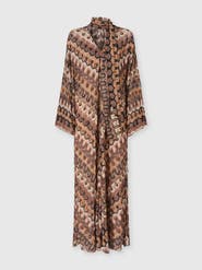 Missoni Long Dress In Viscose Lamé With Removable Sash