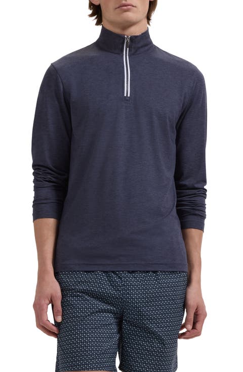 Mélange Quarter Zip Pullover
