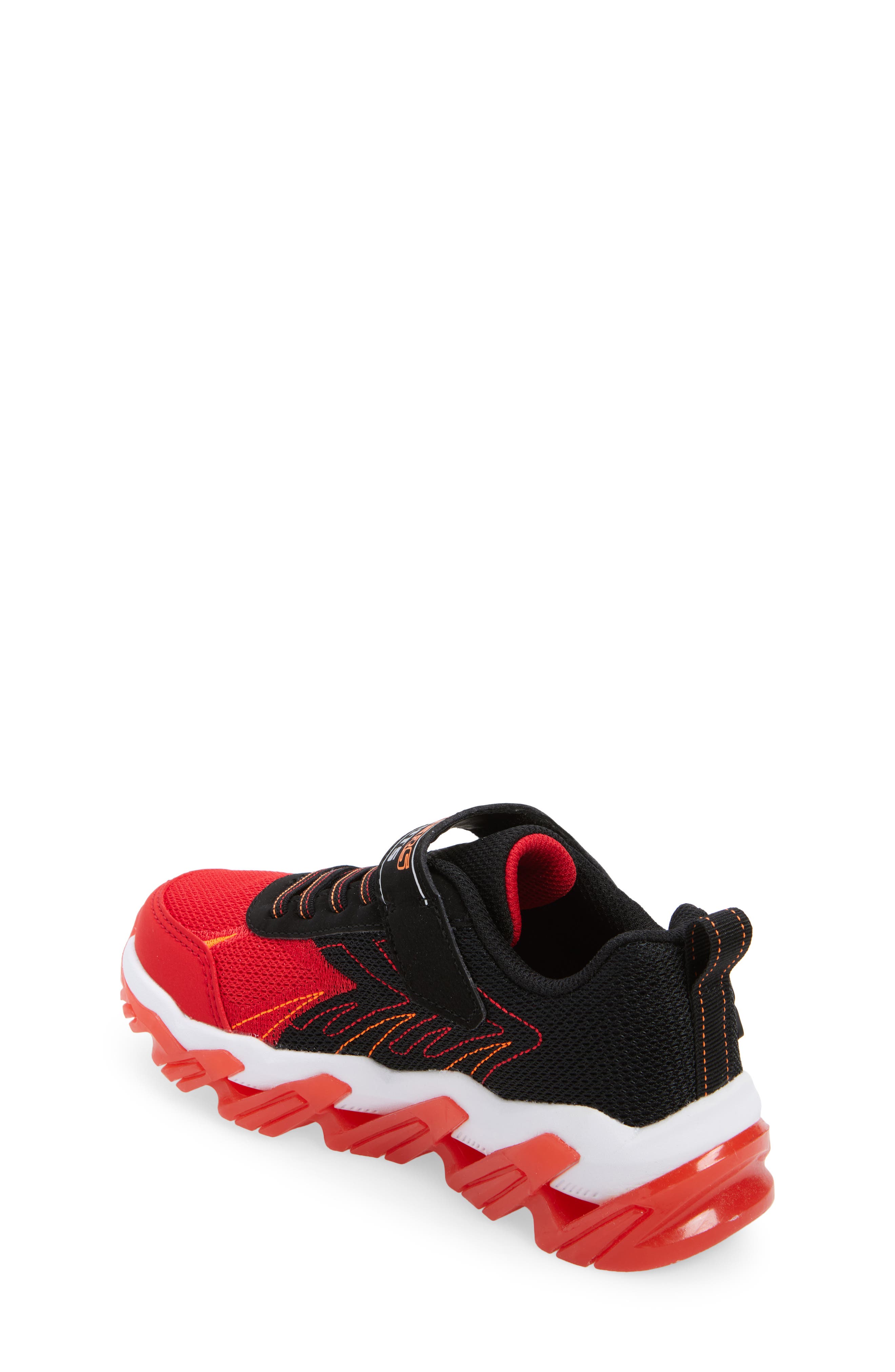 Kids' Mega-Surge 2.0 Light-Up Sneaker, Alternate, color, RED/ BLACK