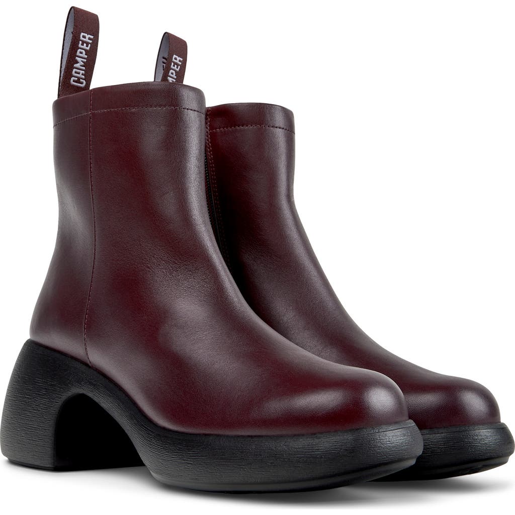 Camper Thelma Ii Platform Bootie In Burgundy