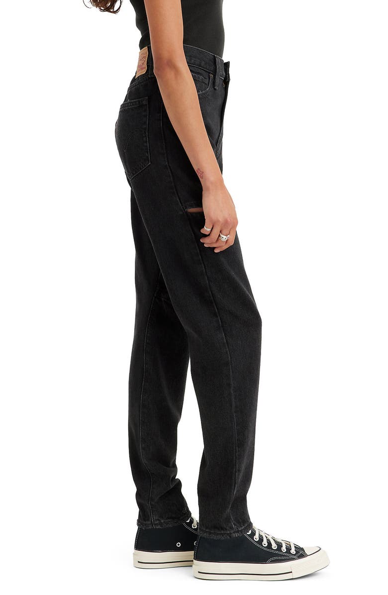 Levi's<sup>®</sup> Sliced High Waist Mom Jeans, Alternate, color,