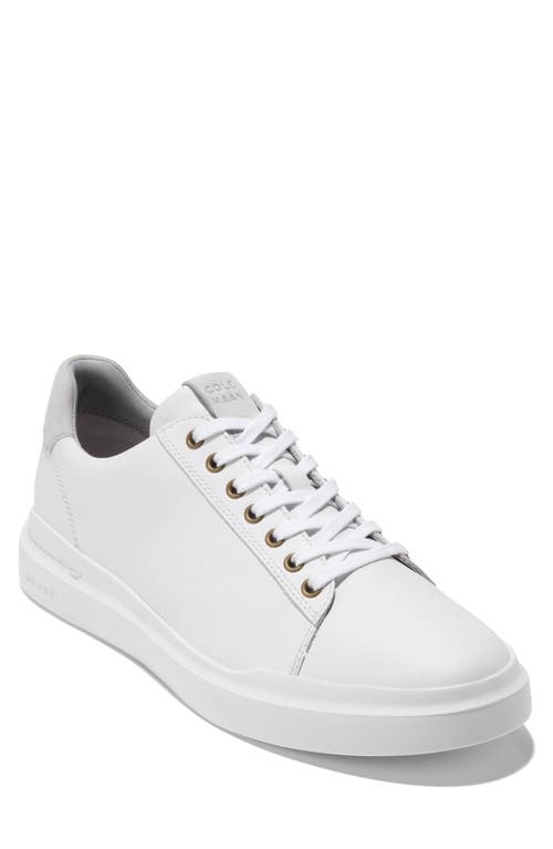 Cole Haan Grandprø Rally Ltt Low Top Sneaker In Optic White/microchip/optic Wh