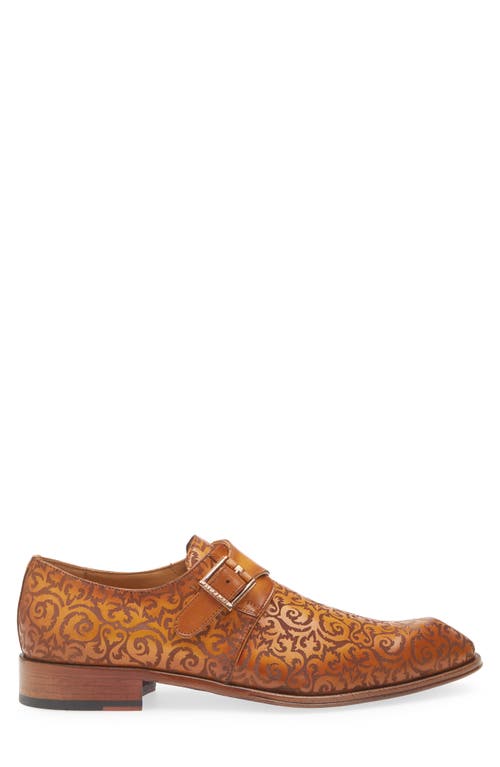 Mezlan Soria Monk Strap Loafer In Camel