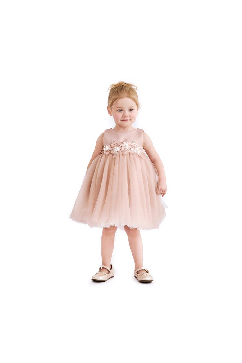Ribbon Bloom Gown, Alternate, color, Rose