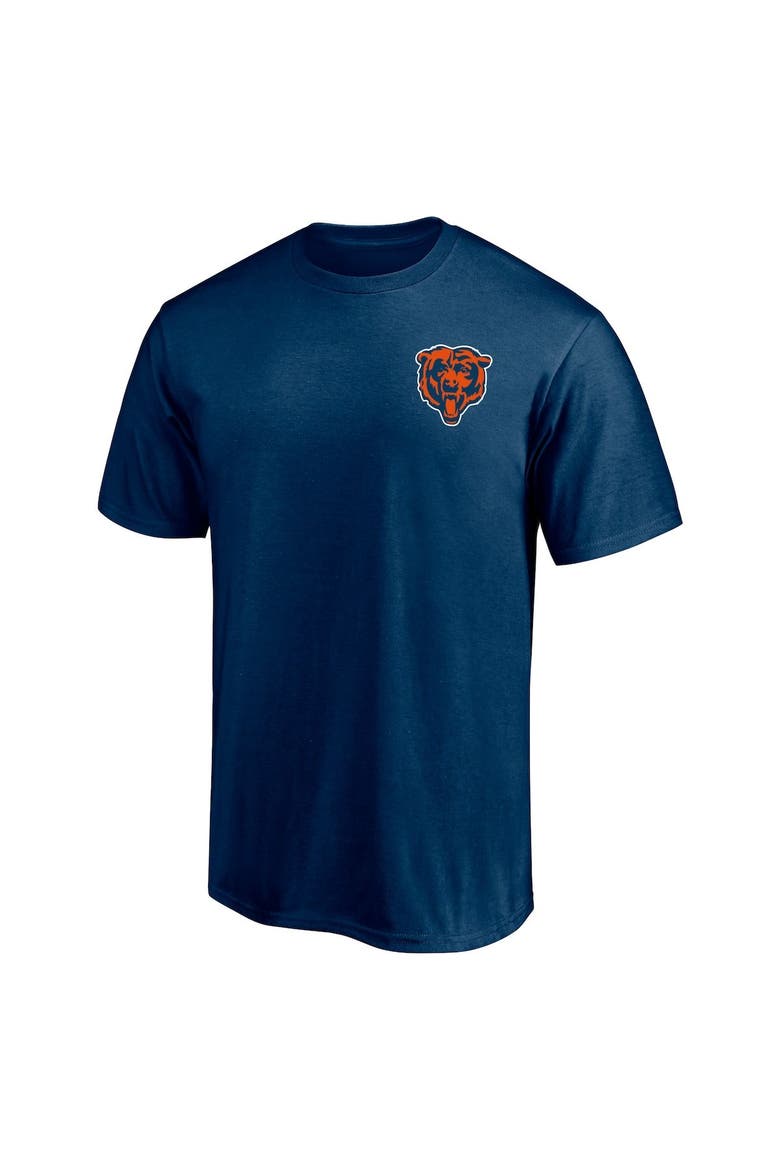 Men's Fanatics Branded Navy Chicago Bears #1 Dad T-Shirt, Alternate, color, Navy