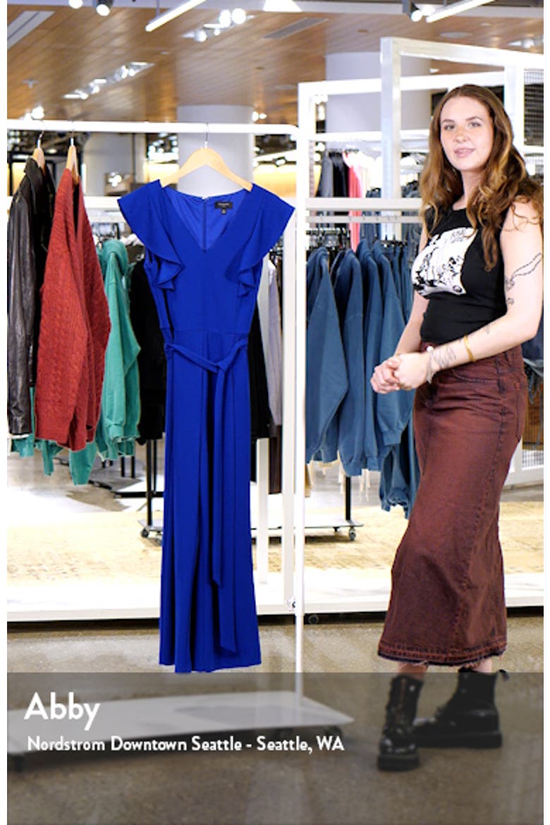 Flutter Sleeve Wide Leg Jumpsuit video