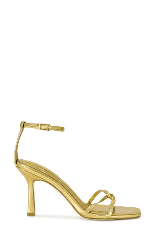 Azalea Wang Calsite Ankle Strap Sandal In Gold