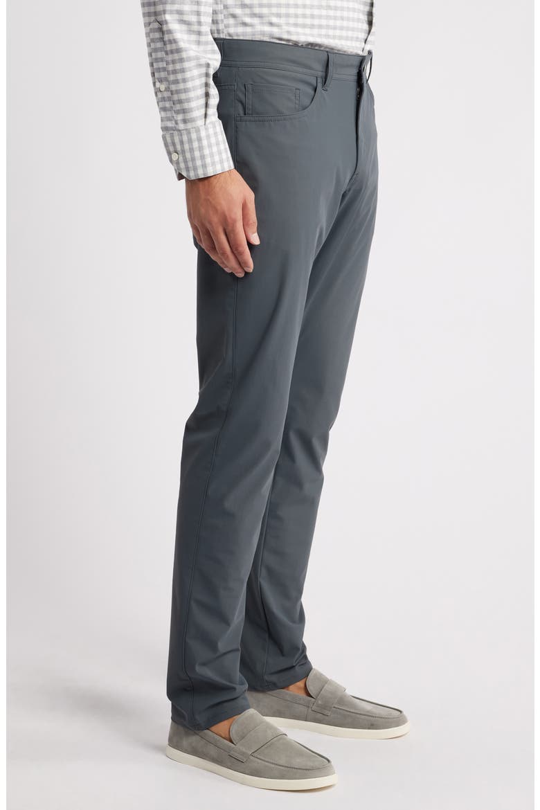 Warp Knit Stretch Nylon 5-Pocket Pants, Alternate, color, PETROL