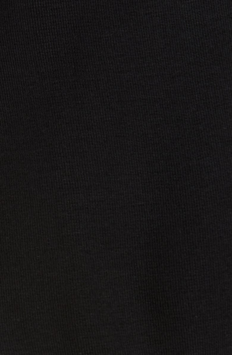 Misook Short Sleeve Knit Tunic Top, Alternate, color, Black