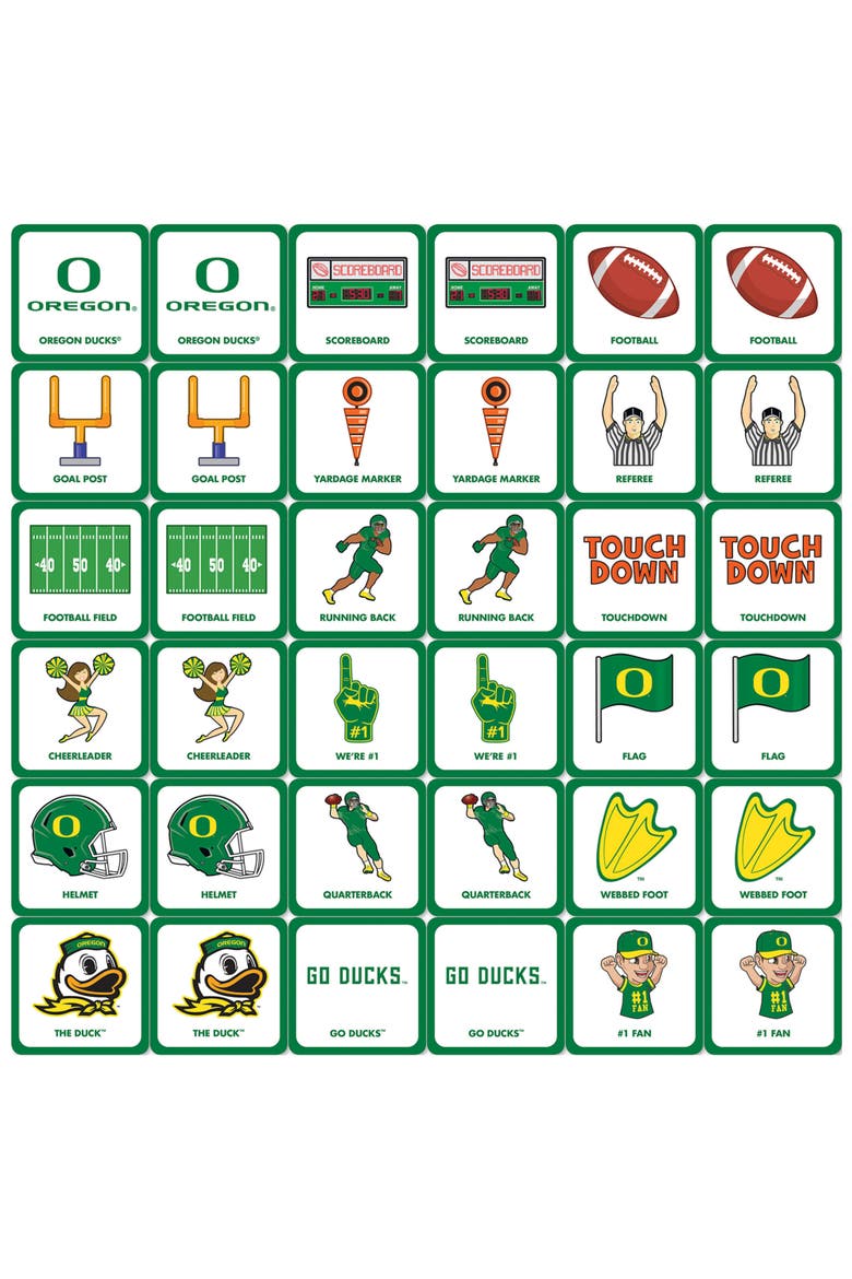 Oregon Ducks Matching Game, Alternate, color, Multicolor