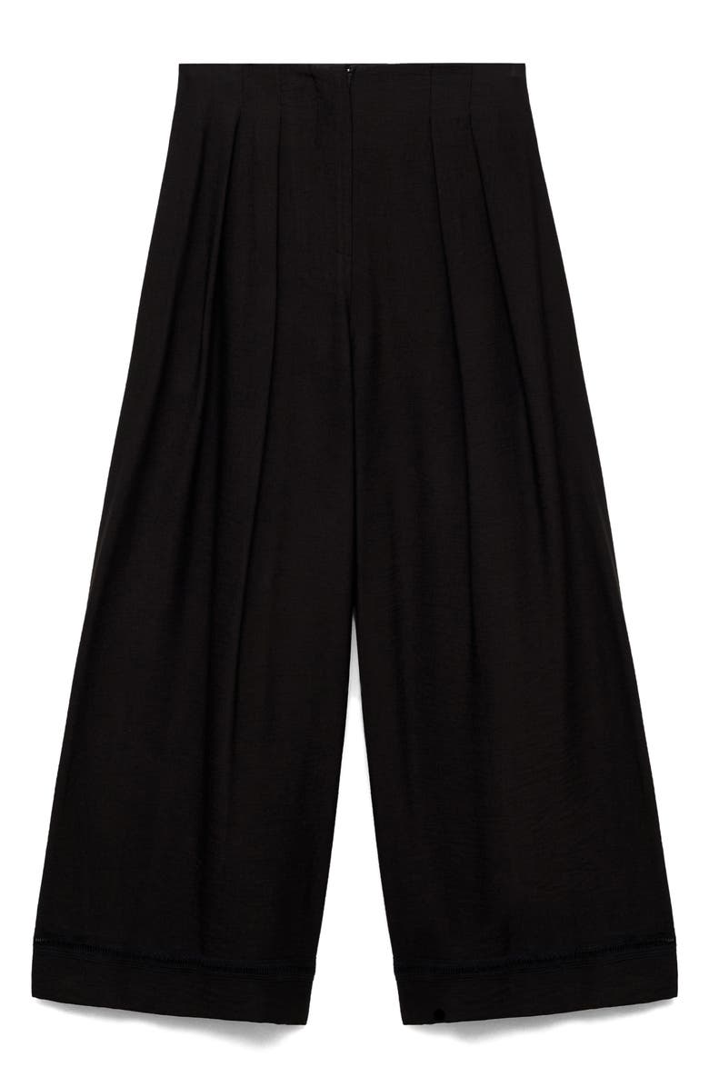 MANGO Wide Leg Crop Pants, Alternate, color,